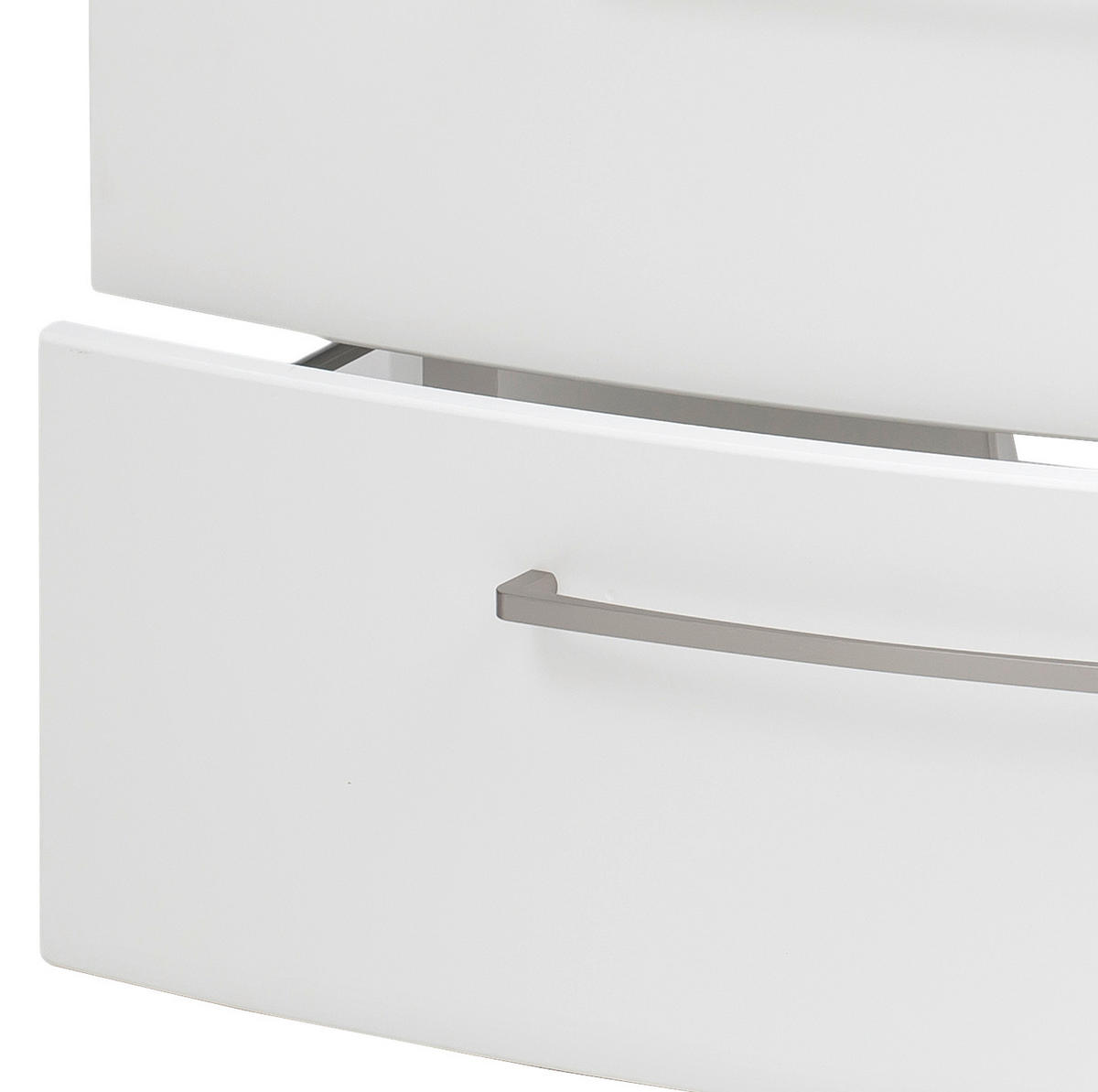 WASCHTISCHKOMBI 80 cm  - Weiss/Alufarben, Konventionell, Glas/Holzwerkstoff (80cm) - Held