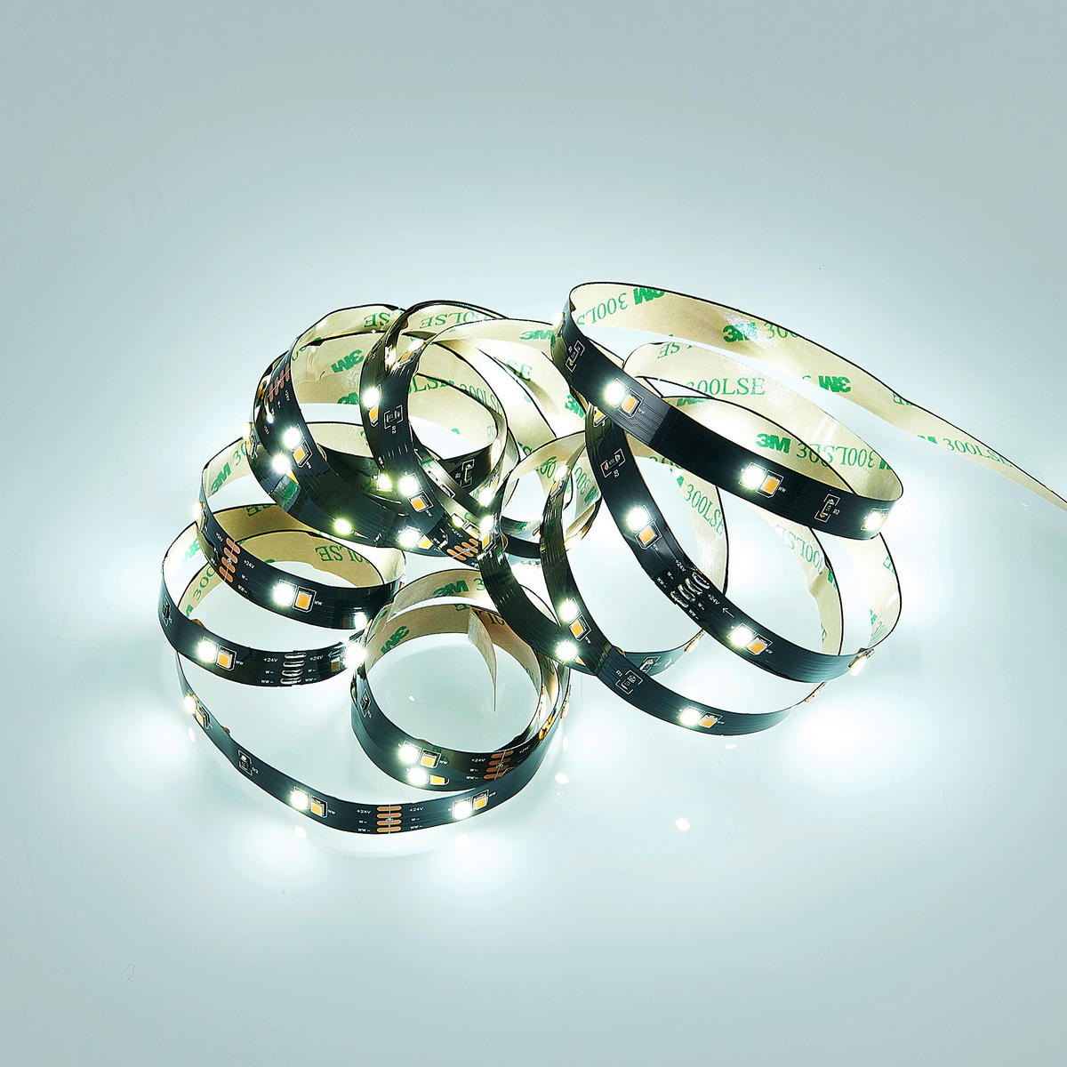 LED PÁSIK, 300 cm - čierna, Basics, plast (300cm)