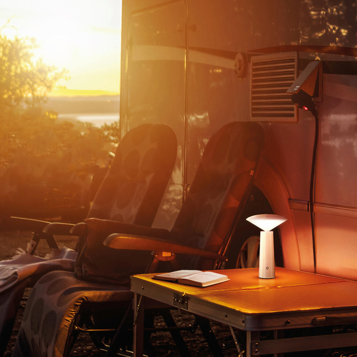 NAMIZNA SVETILKA ZA POLNJENJE  Pinto      13,9/21 cm       - bela, Trend, umetna masa (13,9/21cm)