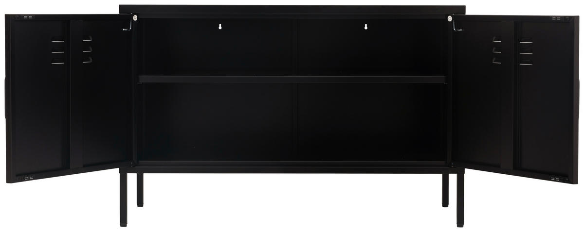 LOWBOARD  in 100/64/40 cm  - Schwarz, Design, Metall (100/64/40cm) - MID.YOU
