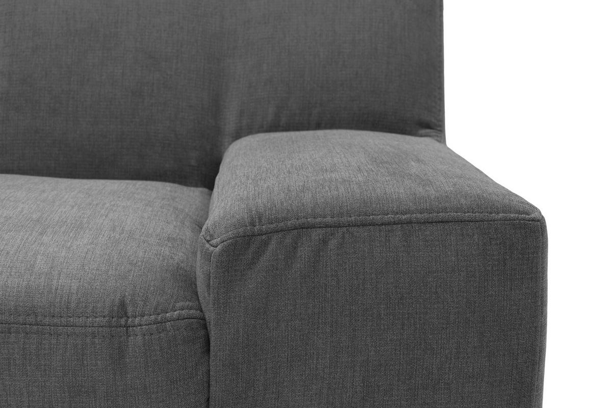 WOHNLANDSCHAFT Anthrazit Webstoff  - Wengefarben/Anthrazit, Design, Holz/Textil (153/328/212cm) - MID.YOU