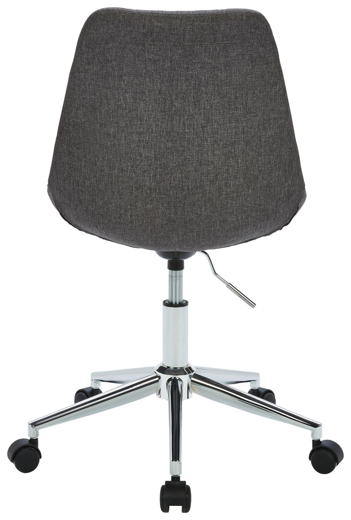 OTOČNÁ STOLIČKA PRE MLÁDEŽ, tkaná textília, chrómová, svetlosivá - svetlosivá/chrómová, Konventionell, kov/textil (49/96/56cm) - Carryhome