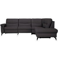 ECKSOFA  in Echtleder Schwarzbraun  280/249 cm  - Schwarzbraun/Anthrazit, Design, Leder/Metall (280/249cm) - Himolla Komfortklass