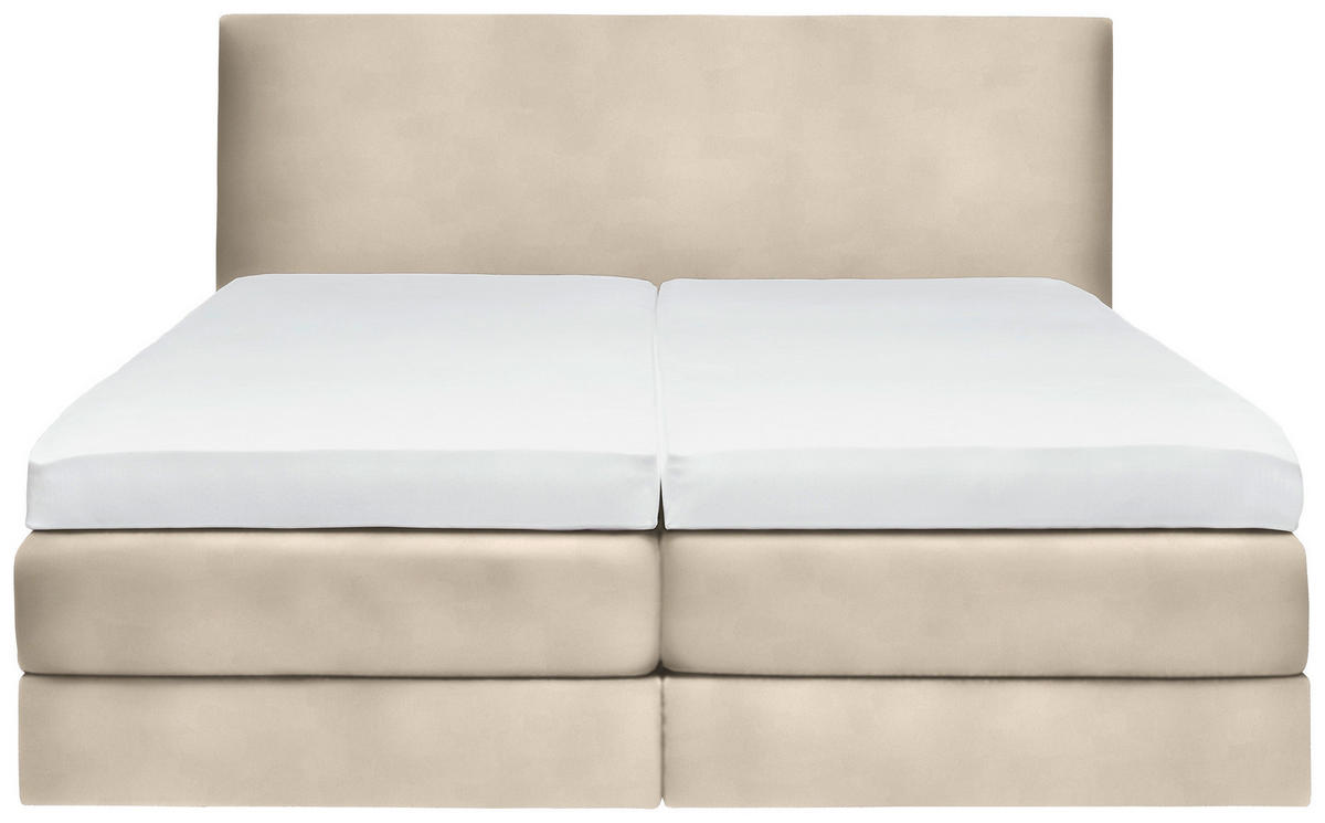 BOXSPRINGBETT 180/200 cm  in Naturfarben  - Naturfarben, KONVENTIONELL, Holz/Textil (180/200cm) - Dieter Knoll