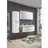 SEITENSCHRANK Weiß - Chromfarben/Weiß, Design, Holzwerkstoff/Metall (40/140/33cm) - Xora SEITENSCHRANK Weiß - Chromfarben/Weiß, Design, Holzwerkstoff/Metall (40/140/33cm) - Xora