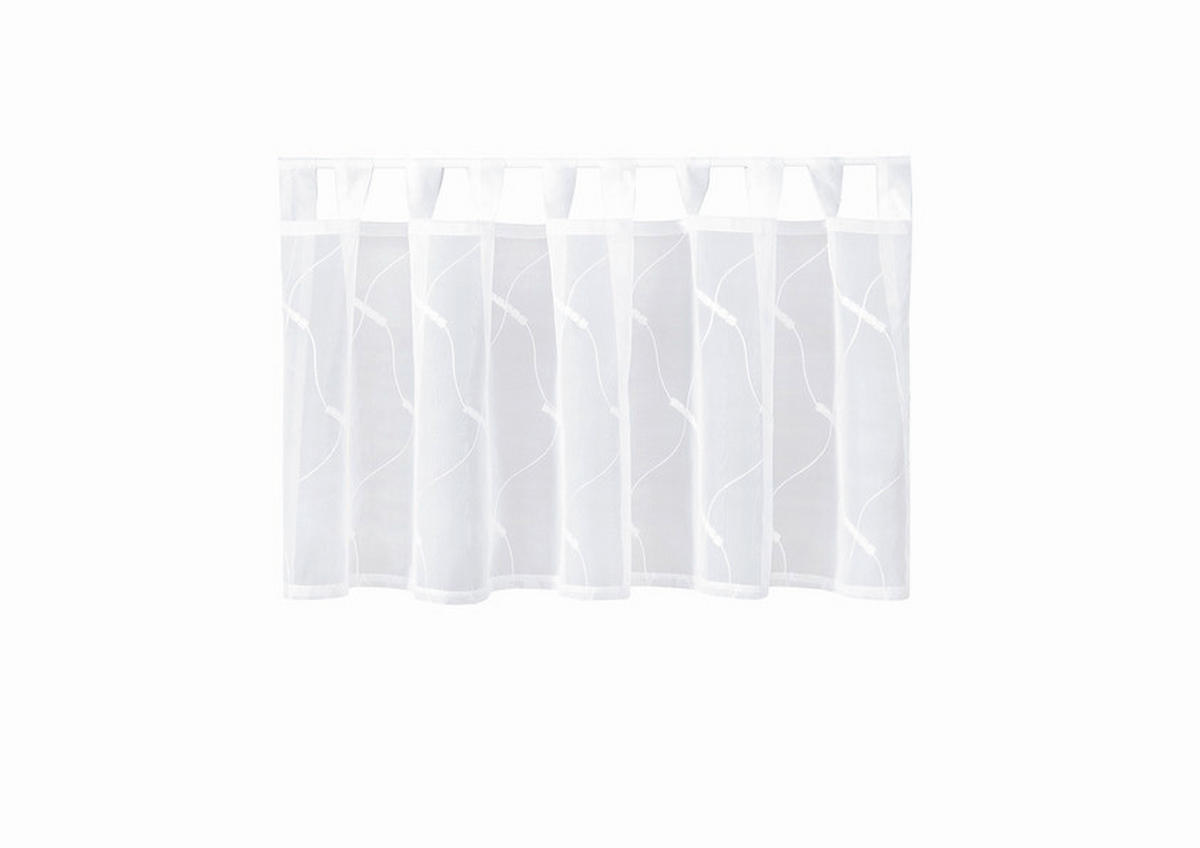 KURZGARDINE   150/50 cm   - Weiß, KONVENTIONELL, Textil (150/50cm)