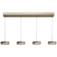 LED-HÄNGELEUCHTE 118/17,5/180 cm    - Sandfarben, Design, Metall (118/17,5/180cm) - Dieter Knoll