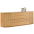 SIDEBOARD Buche furniert, massiv lackiert Buchefarben - Buchefarben/Schwarz, KONVENTIONELL, Holz/Kunststoff (210/77,5/48,7cm) - Musterring
