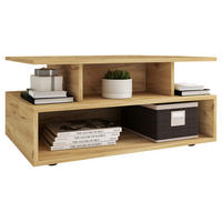 COUCHTISCH 80/50/40 cm rechteckig Honigeiche  - Honigeiche/Schwarz, MODERN, Holzwerkstoff/Kunststoff (80/50/40cm) - MID.YOU