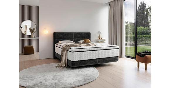 BOXSPRINGBETT 180/200 cm  in Schwarz  - Schwarz, KONVENTIONELL, Holz/Textil (180/200cm) - Esposa