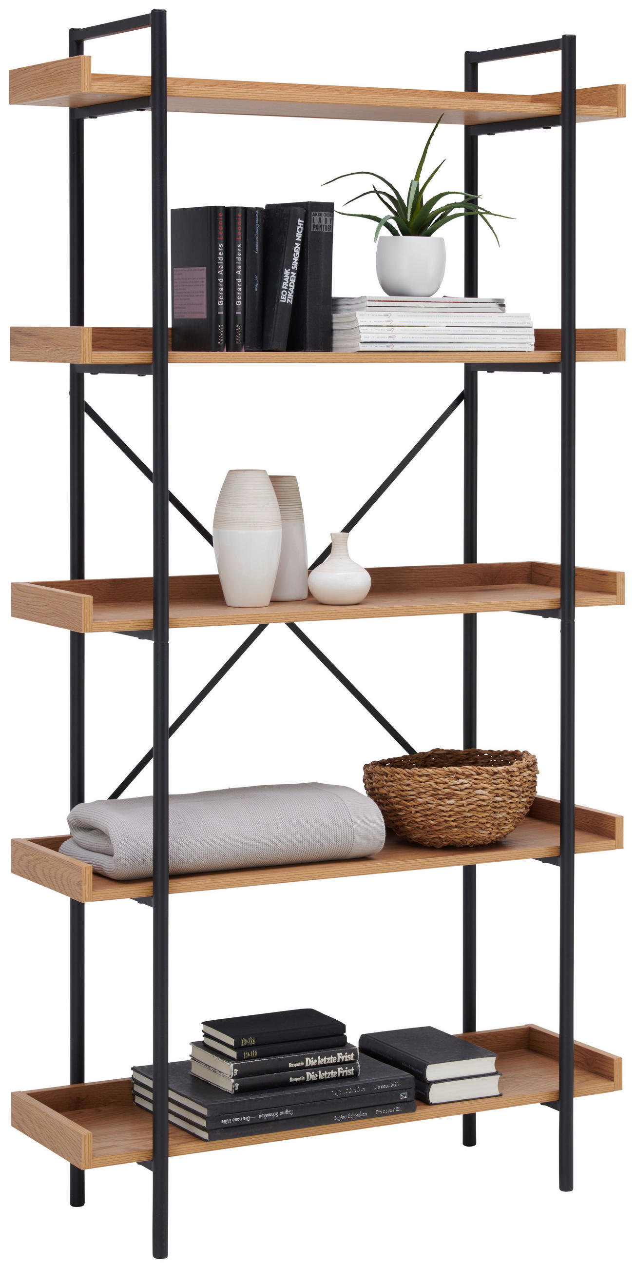 Xora Regal Schwarz, Eiche Wotan 90x172x30 cm