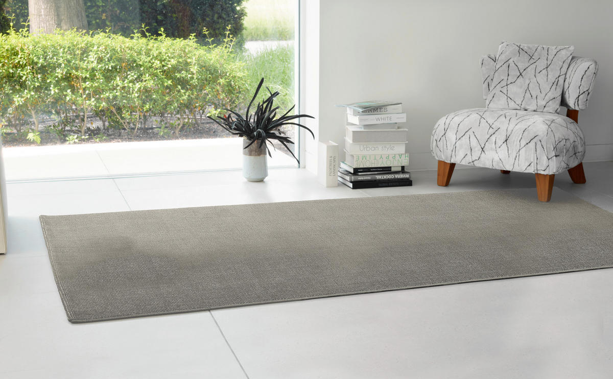 LÄUFER 80/200 cm Marseille  - Grau, Konventionell, Textil (80/200cm) - Dieter Knoll