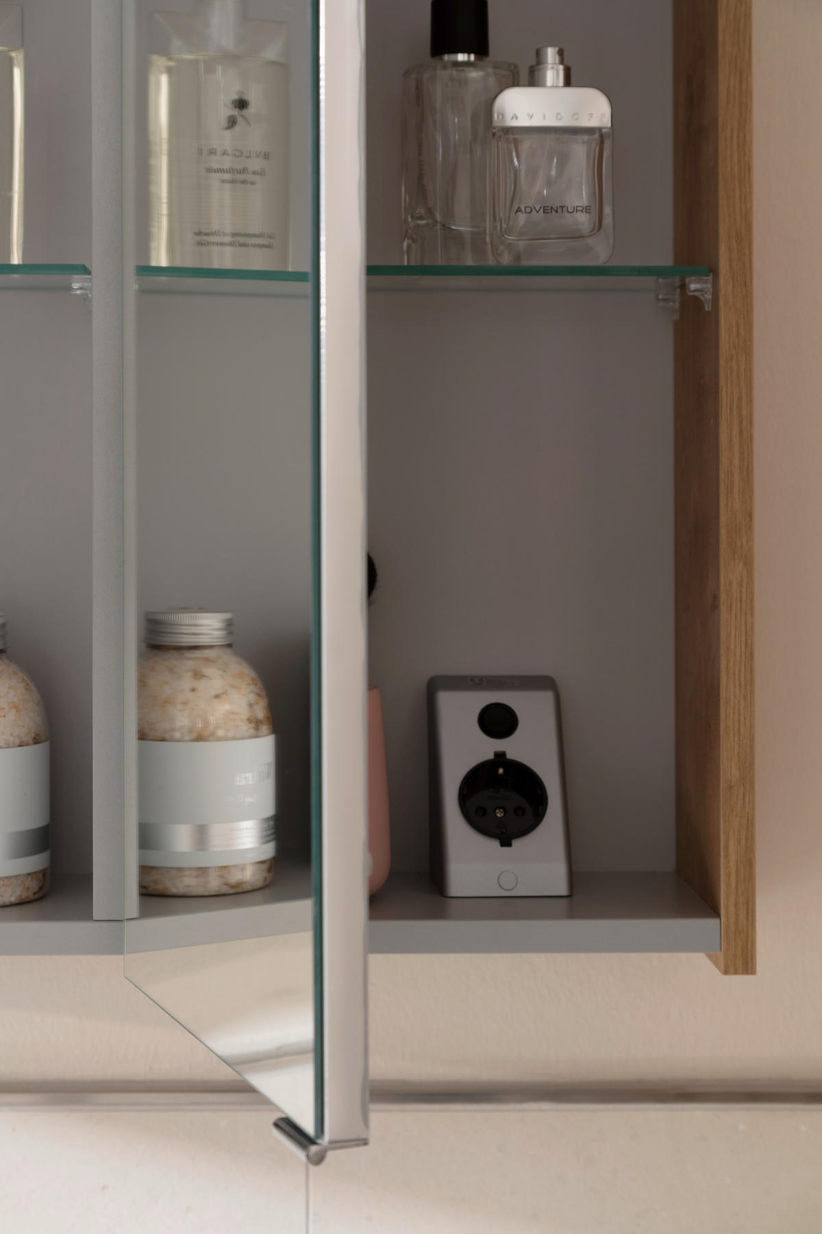 SPIEGELSCHRANK 100/65,6/15 cm  - Eichefarben, Basics, Glas/Holzwerkstoff (100/65,6/15cm) - Schöner Wohnen
