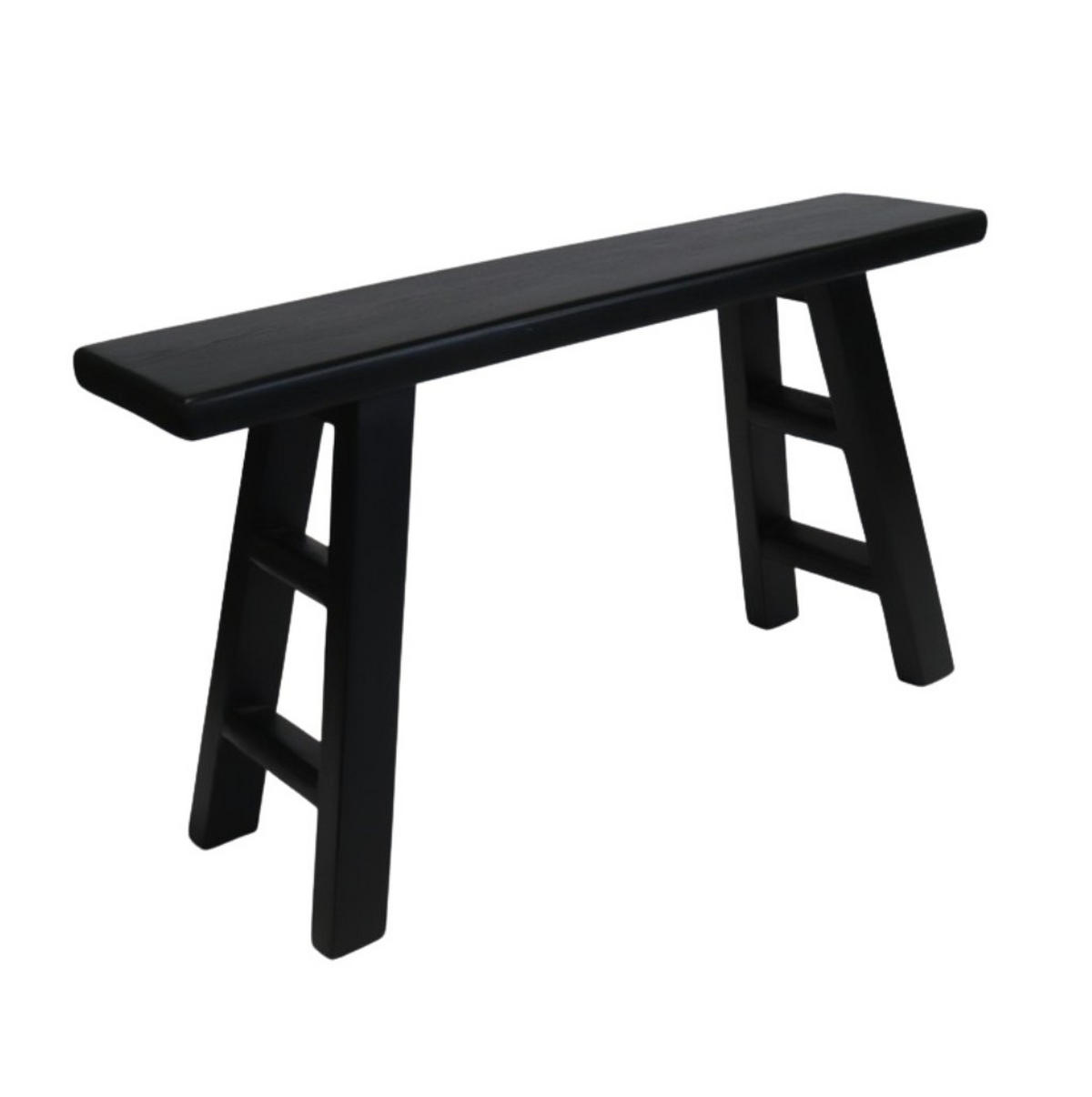 TABURETOVÁ LAVICE, dřevo, 90/50/25 cm - černá, Design, dřevo (90/50/25cm) - Livetastic