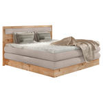 BOXSPRINGBETT 180/200 cm  in Eichefarben, Beige  - Eichefarben/Beige, KONVENTIONELL, Holz/Holzwerkstoff (180/200cm) - Valnatura