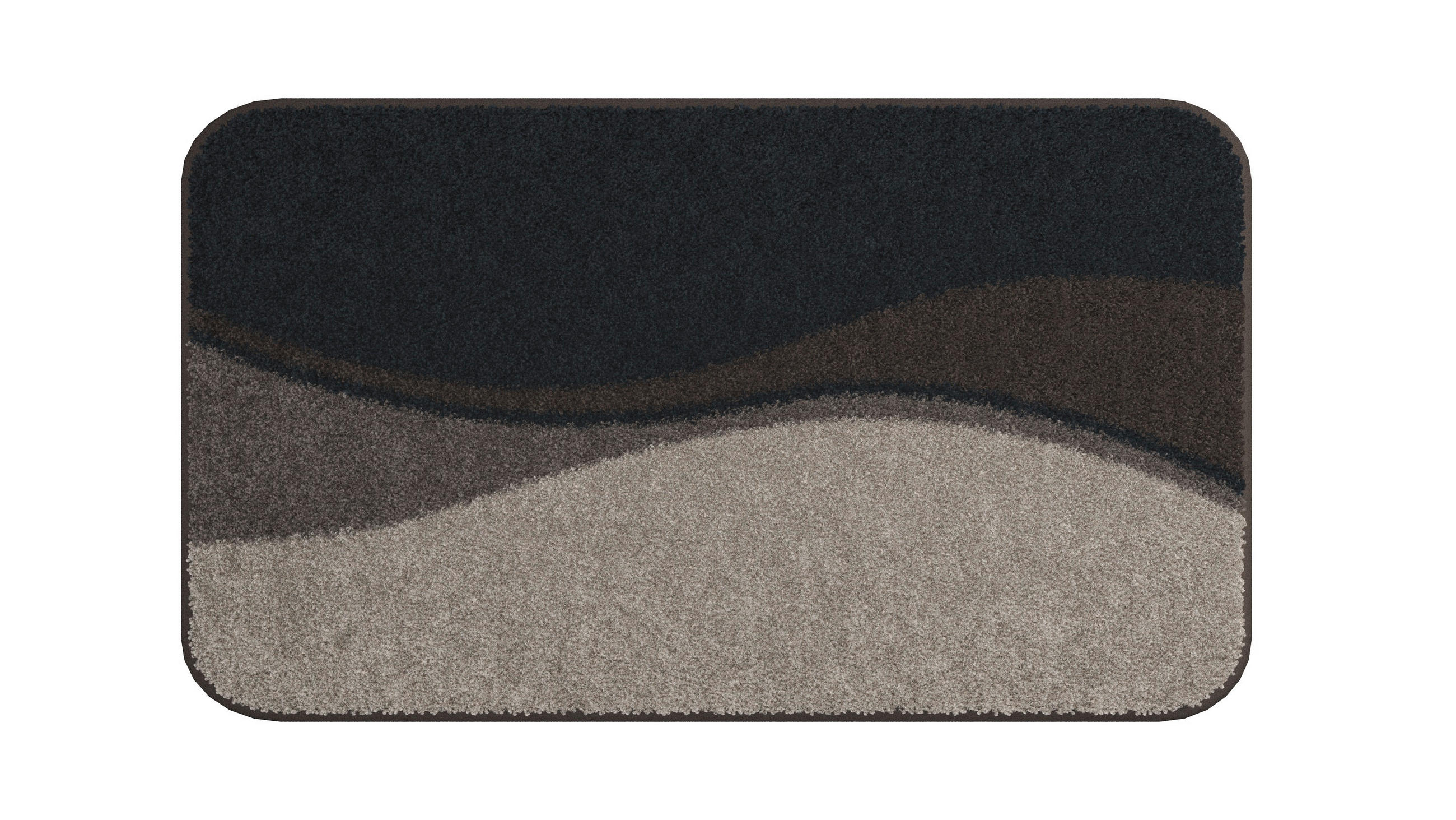 KOUPELNOVÁ PŘEDLOŽKA, 65/115 cm - hnědá, Basics, textil/plast (65/115cm) - Grund