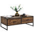 COUCHTISCH Kiefer massiv rechteckig Kieferfarben, Schwarz - Schwarz/Kieferfarben, Natur, Holz/Metall (120/60/43cm) - Landscape COUCHTISCH Kiefer massiv rechteckig Kieferfarben, Schwarz - Schwarz/Kieferfarben, Natur, Holz/Metall (120/60/43cm) - Landscape