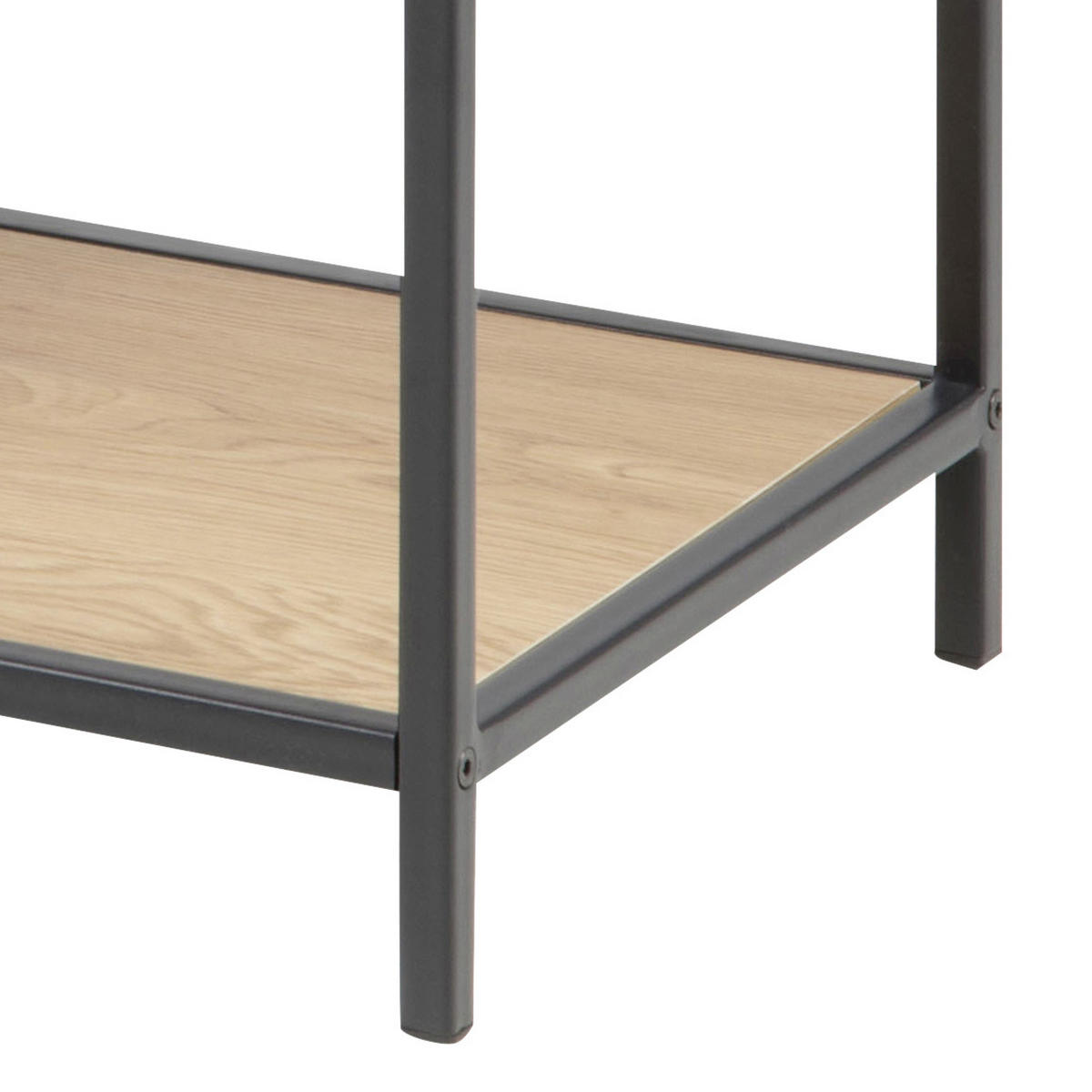 REGAL Schwarz, Eichefarben  - Eichefarben/Schwarz, MODERN, Holzwerkstoff/Metall (114/78/35cm) - Xora