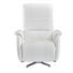 RELAXSESSEL Echtleder - Chromfarben/Weiß, Design, Leder/Metall (80/109/88cm) - BELDOMO PREMIUM