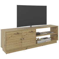 TV-ELEMENT  in 161/50/33,5 cm  - Anthrazit/Eiche Artisan, Basics, Holzwerkstoff/Kunststoff (161/50/33,5cm) - Boxxx