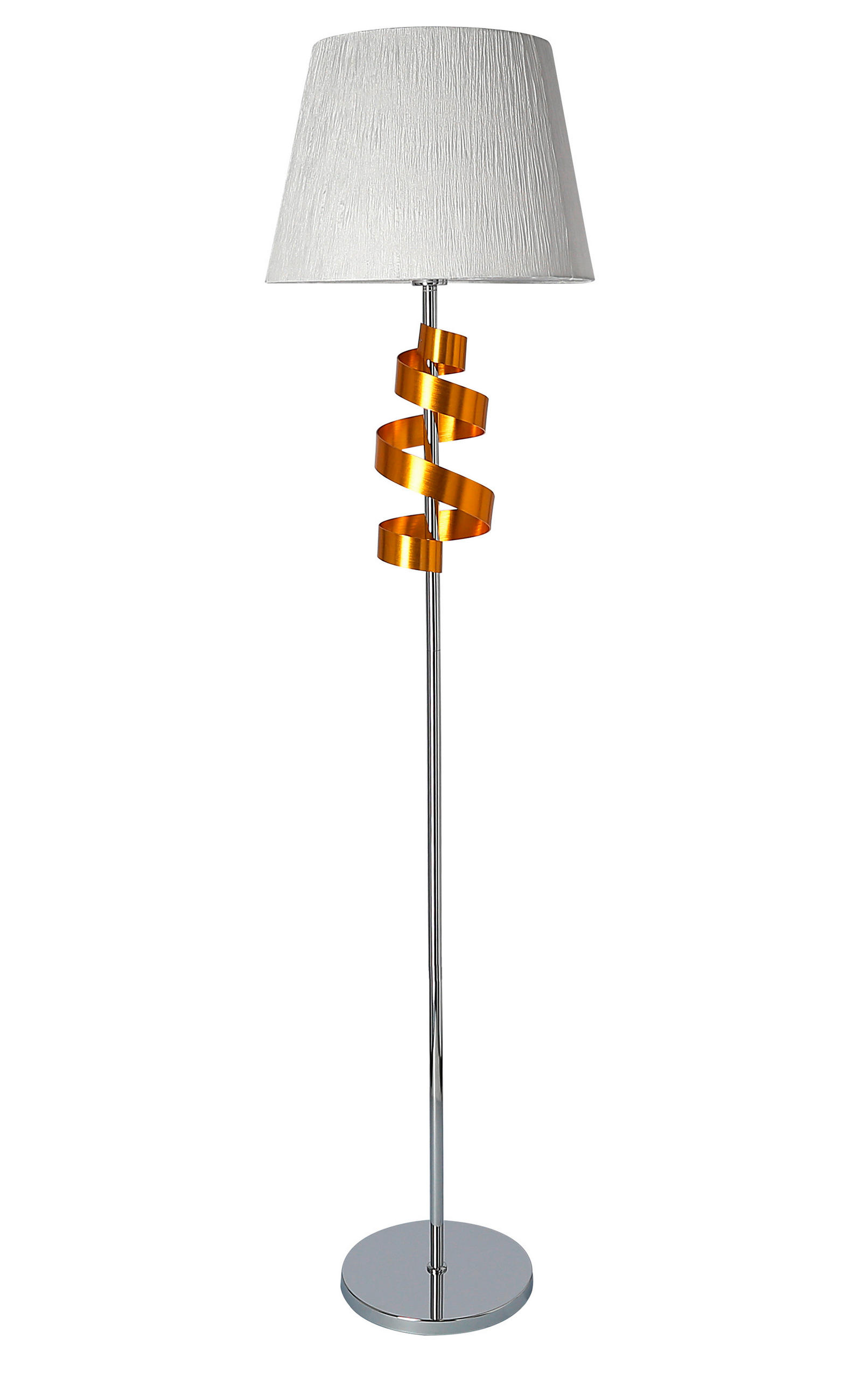 GOLVLAMPA Denis 41/41/168 cm    - kromfärg/guldfärgad, Klassisk, metall/plast (41/41/168cm)