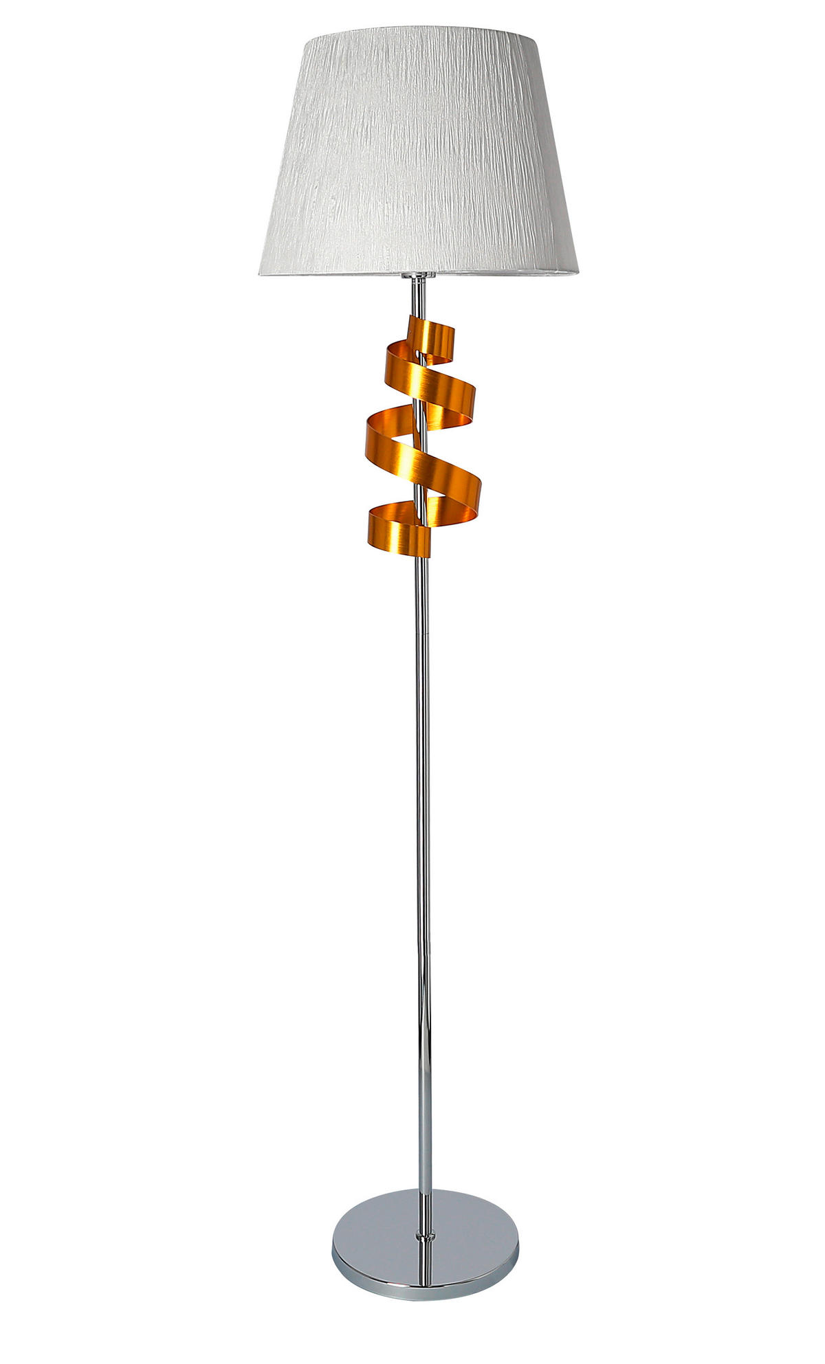 GOLVLAMPA Denis 41/41/168 cm    - kromfärg/guldfärgad, Klassisk, metall/plast (41/41/168cm)
