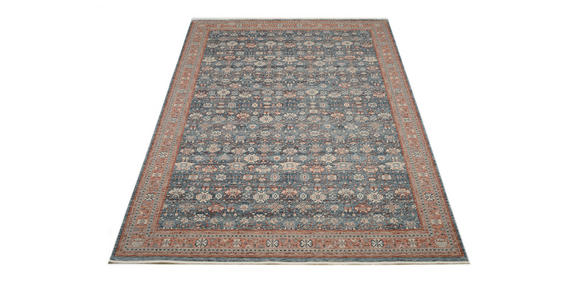 LÄUFER 80/240 cm Picardie Blau, Terracotta  - Blau/Terracotta, Design, Textil (80/240cm) - Novel