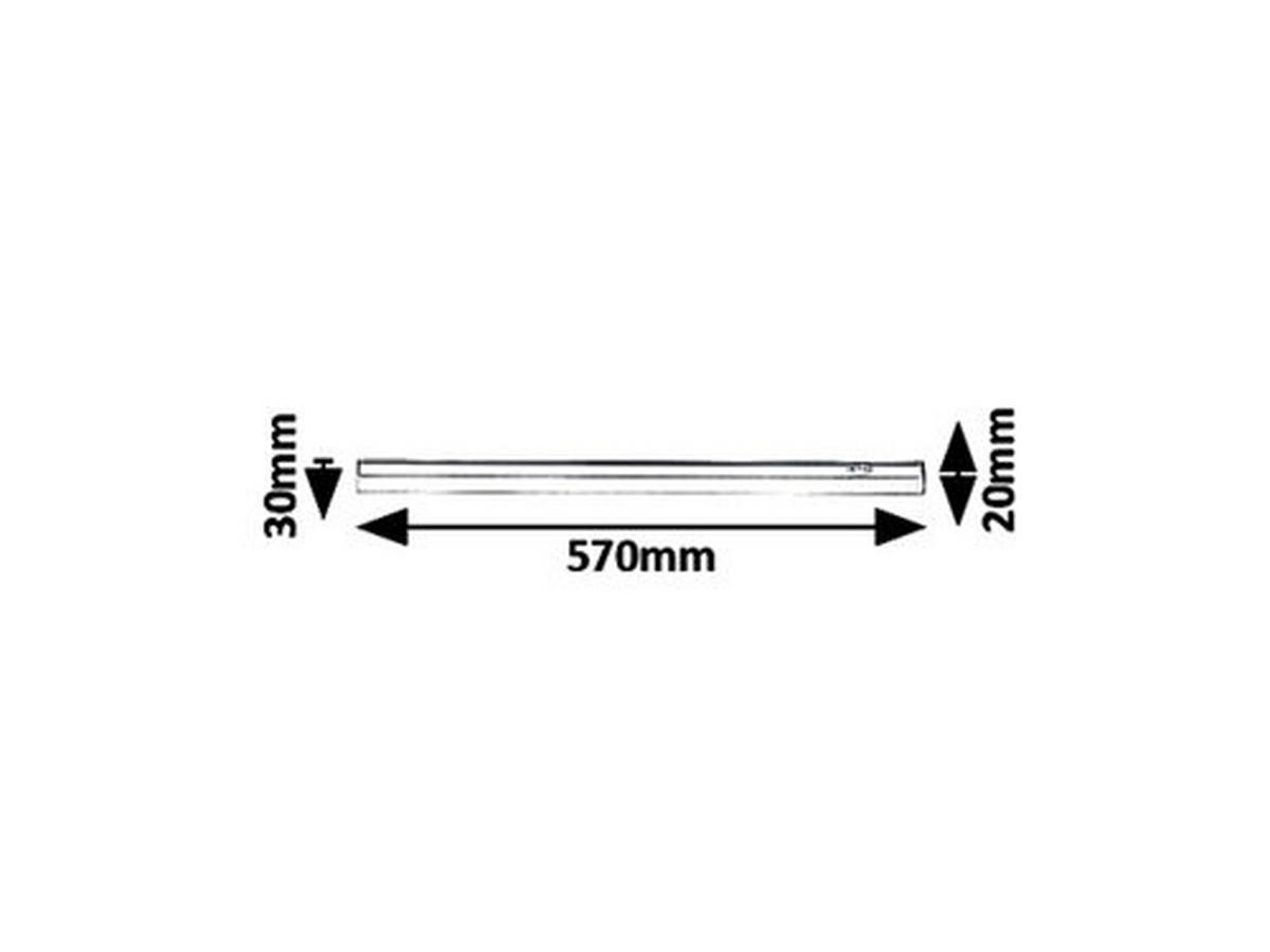 PODELEMENTNA SVETILKA  Greg  800 lm 4000 K   - bela, Konvencionalno, kovina/umetna masa (57/2/3cm)