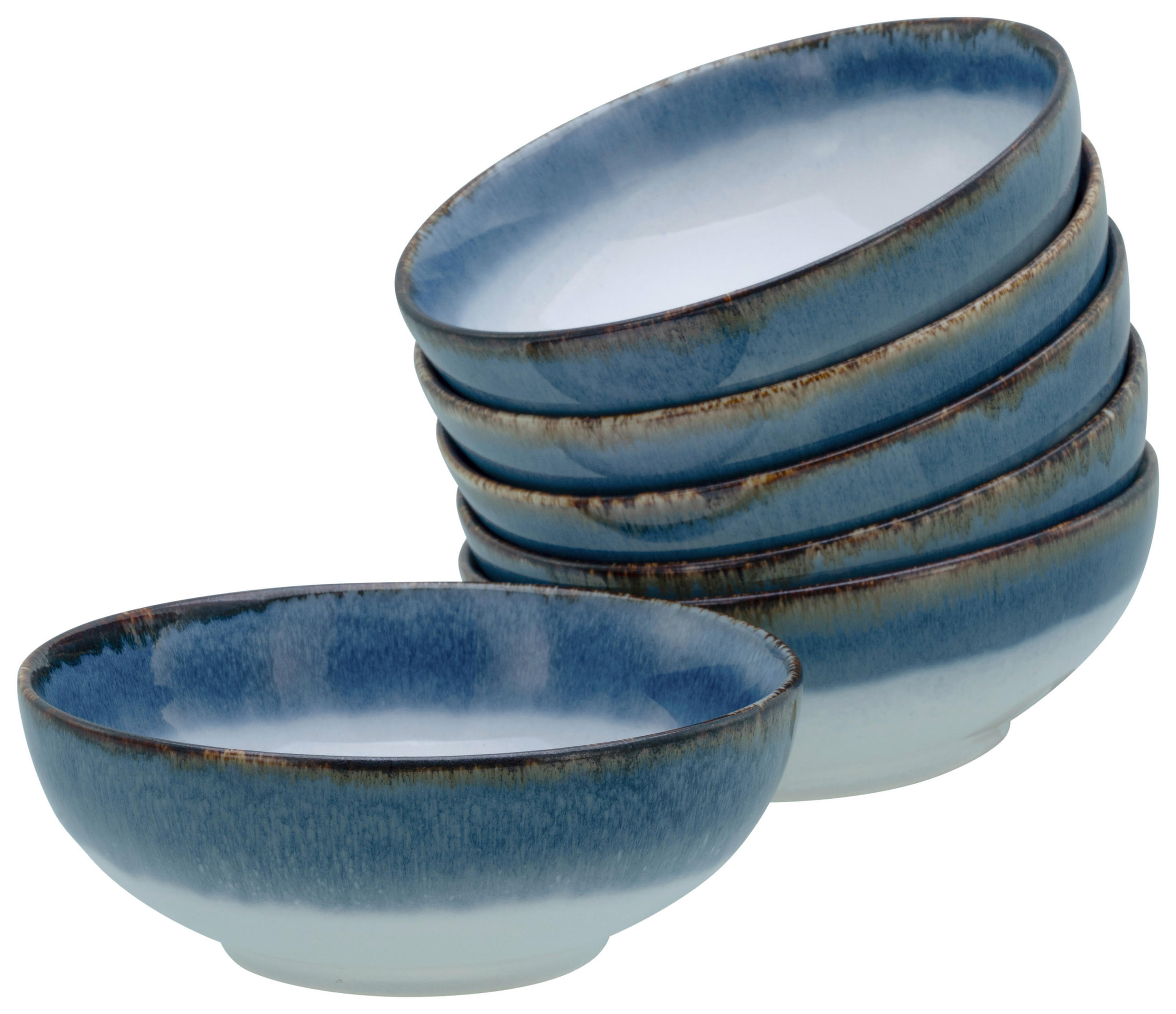 SKÅLSET 6 delar Cascade   - blå, Design, keramik - Creatable