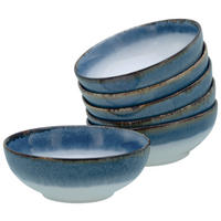 SCHÜSSELSET Cascade 6-teilig  - Blau, Design, Keramik - Creatable