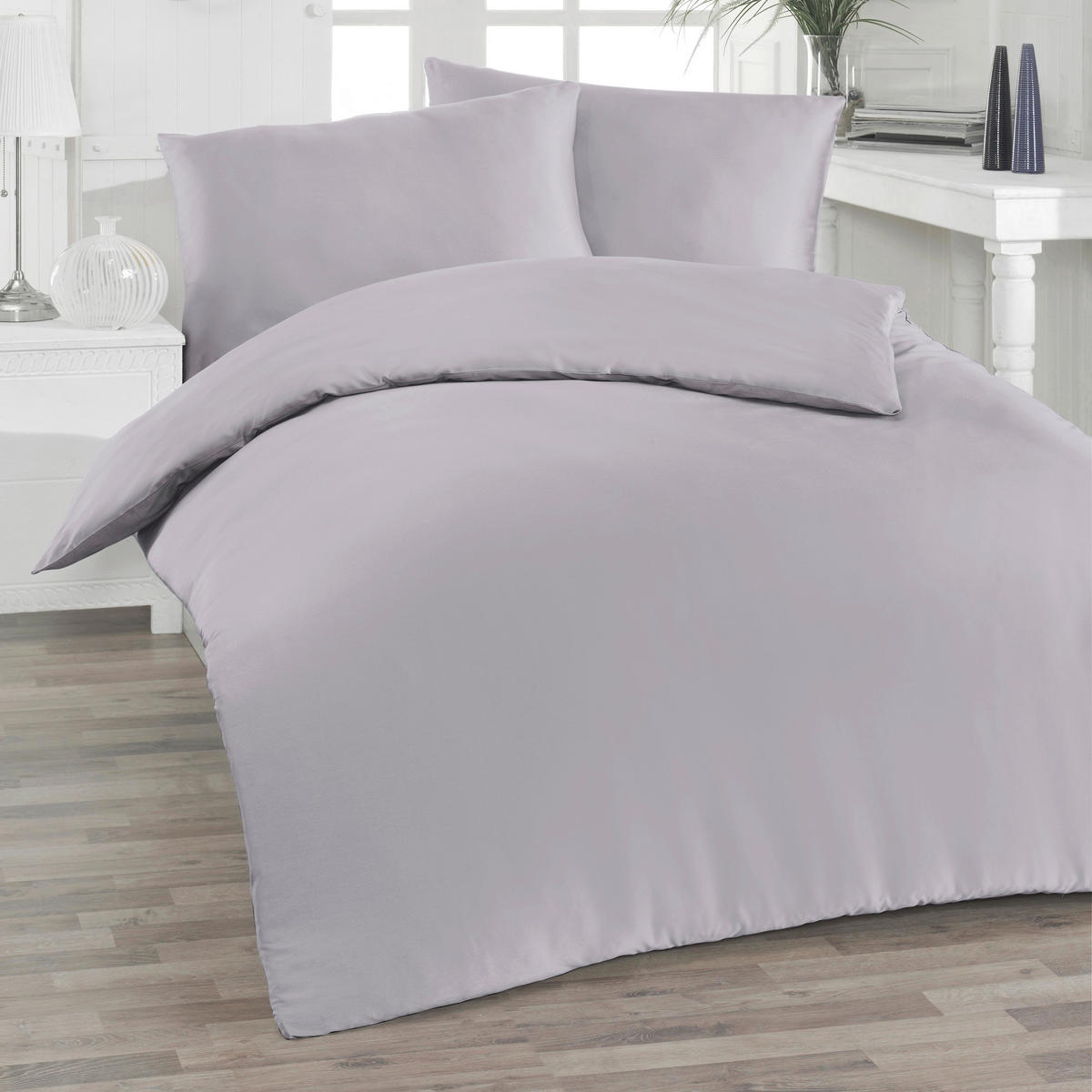 BETTWÄSCHE Satin 140/200 cm  - Lila, Design, Textil (140/200cm) - Florella