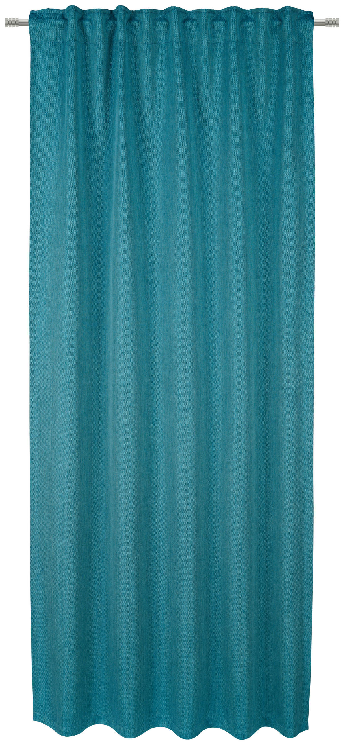 WÄRMESCHUTZVORHANG MILTON Verdunkelung 140/245 cm   - Petrol, Basics, Textil (140/245cm) - Esposa