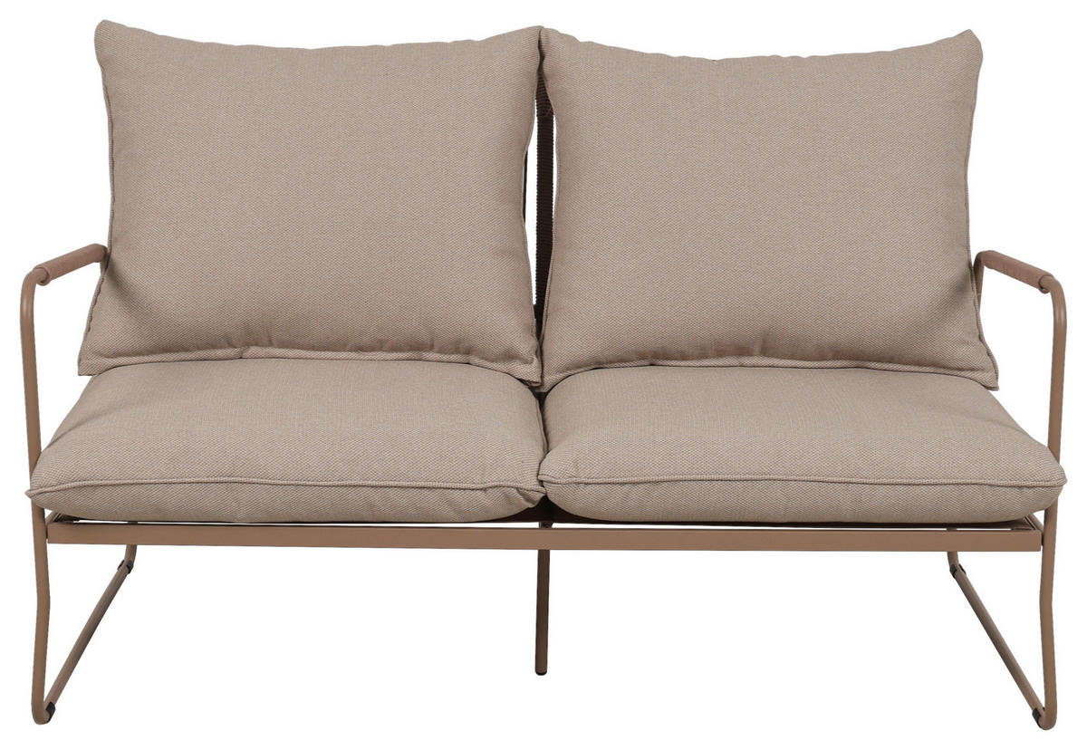 GARTENSET Webstoff Eisen  - Beige/Naturfarben, Design, Textil/Metall - Ambia Garden