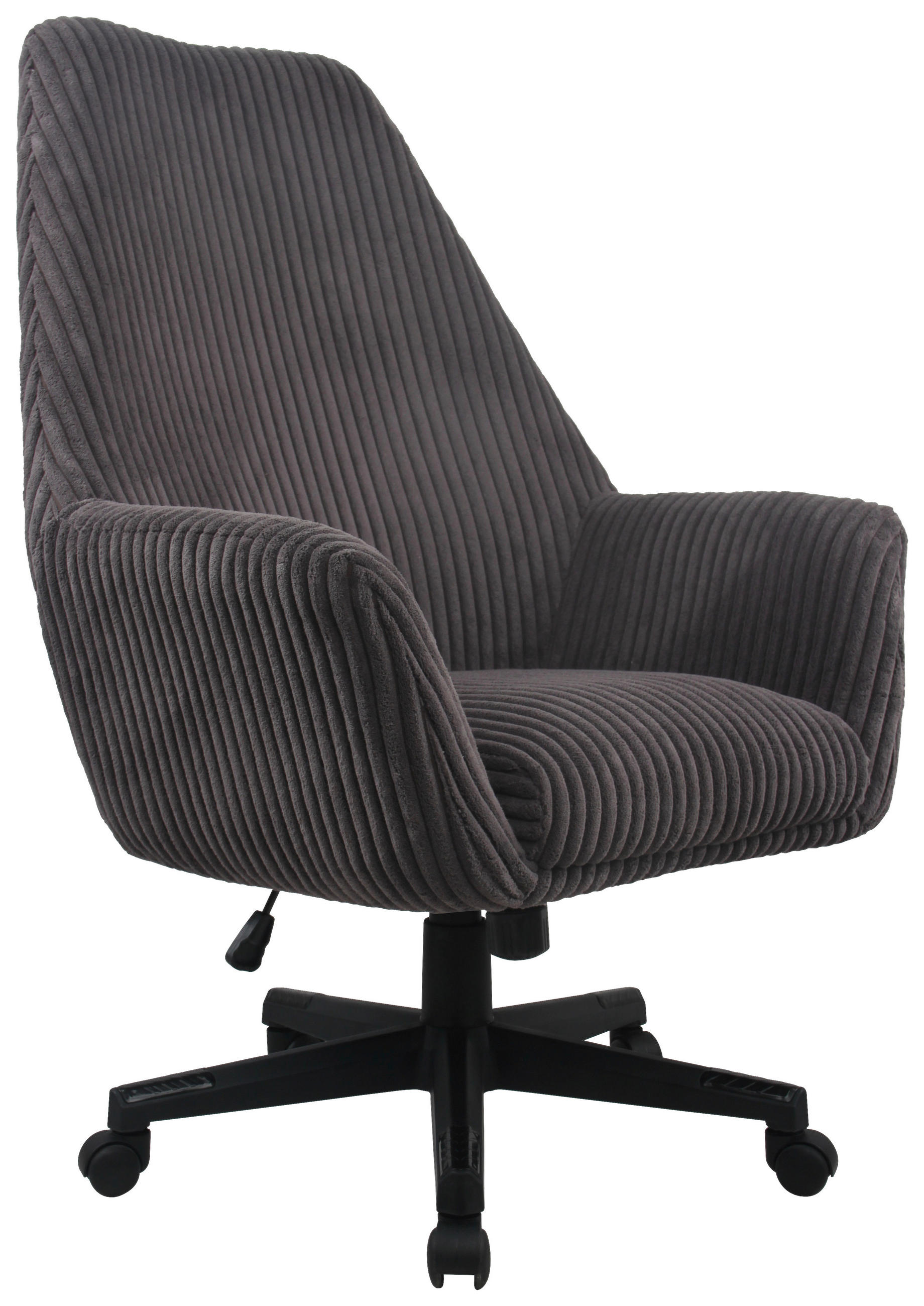 DREHSTUHL  in Cord Dunkelgrau  - Dunkelgrau/Schwarz, Modern, Kunststoff/Textil (66/137/68cm) - MID.YOU