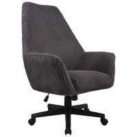 DREHSTUHL  in Cord Dunkelgrau  - Dunkelgrau/Schwarz, Modern, Kunststoff/Textil (66/137/68cm) - MID.YOU