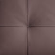 ECKSOFA in Echtleder Altrosa  313/165 cm  - Beige/Schwarz, Design, Leder/Metall (313/165cm) - Emilio Belluti
