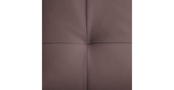 ECKSOFA in Echtleder Altrosa 313/165 cm - Beige/Schwarz, Design, Leder/Metall (313/165cm) - Emilio Belluti