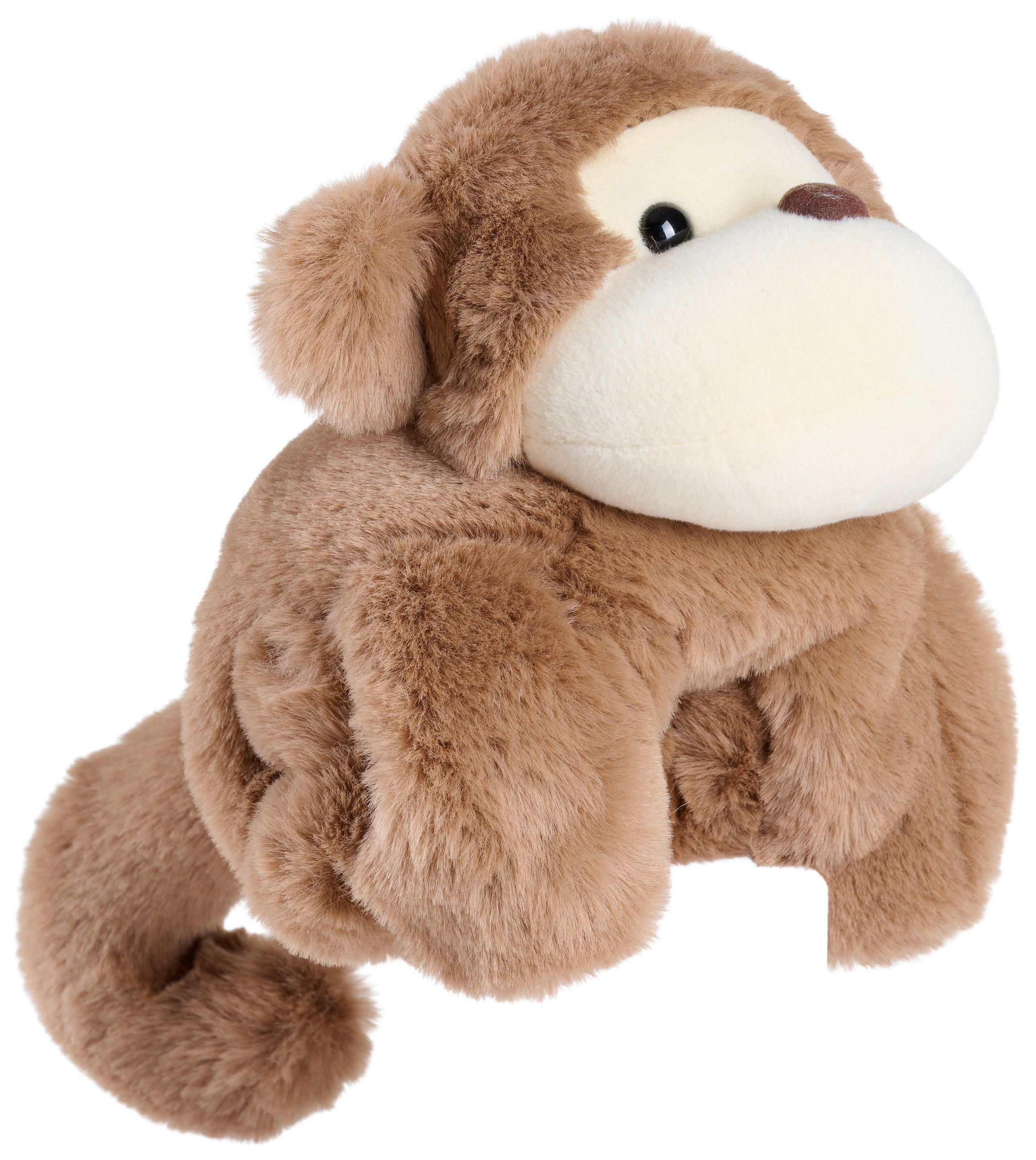 KUSCHELTIER Klammertier Affe 24 cm  - Braun, Basics, Textil/Metall (24cm) - My Baby Lou