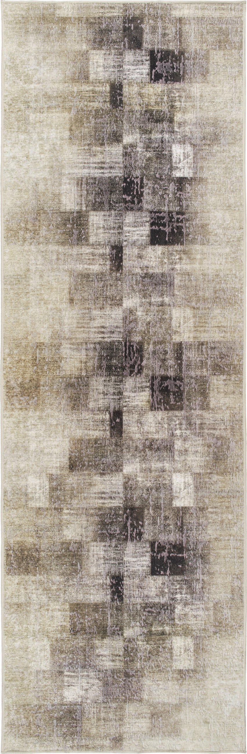 Lindorug Läufer Ondea Martin Anthrazit, Creme, Taupe 80x250 cm
