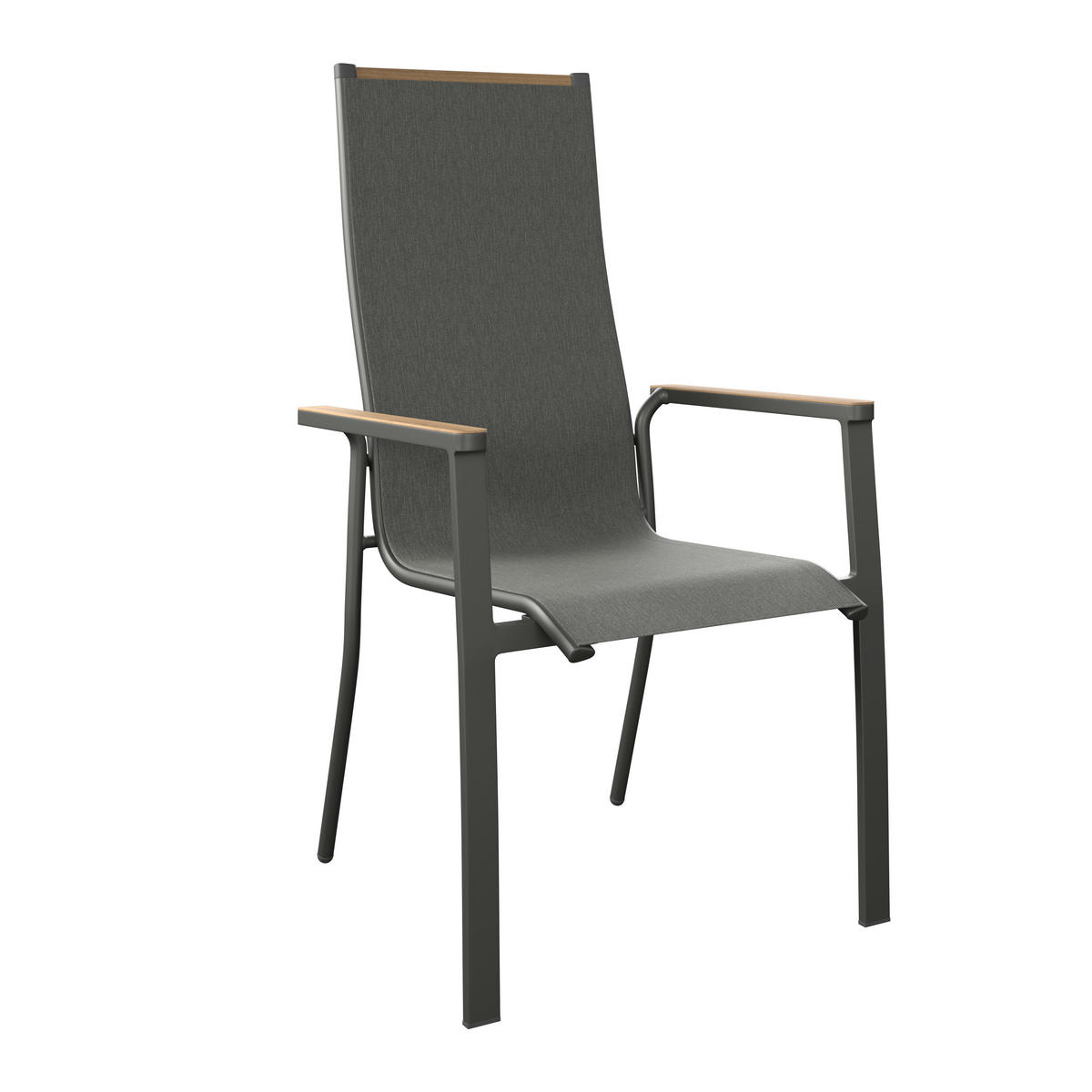 GARTENSESSEL - Naturfarben/Grau, MODERN, Textil/Metall (62/71/111cm) - Ambia Garden