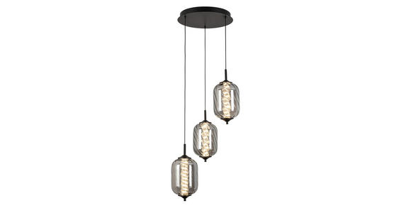 LED-HÄNGELEUCHTE 42/120 cm - Chromfarben, Design, Glas/Metall (42/120cm) - Novel