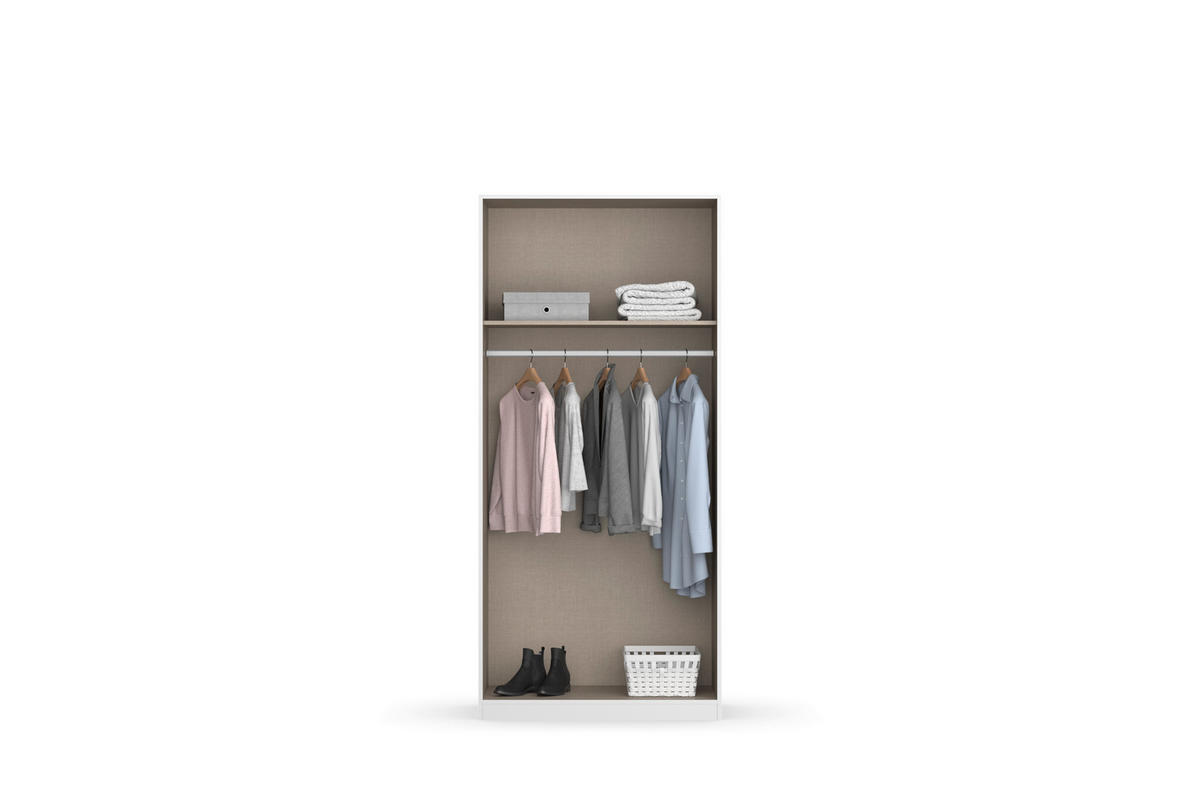 DREHTÜRENSCHRANK in Eiche Artisan  - Eiche Artisan, Modern, Holzwerkstoff (91/197/54cm) - Rauch Möbel