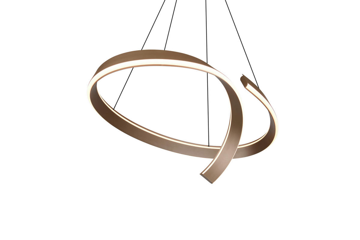 LED-HÄNGELEUCHTE CIRONDA 81/200/55 cm  - Platinfarben, Design, Metall (81/200/55cm) - Cinque