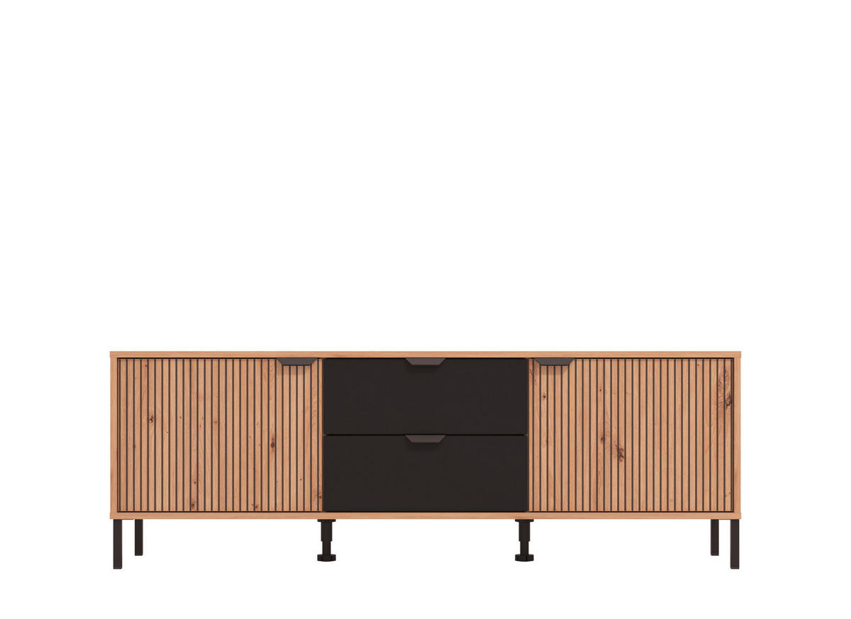 TV-ÁLLVÁNY Artisan tölgy  - Artisan tölgy, Basics, faalapú anyag (157/54,5/40cm) - Xora