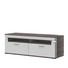 LOWBOARD Melamin Braun, Grau, Weiß - Alufarben/Braun, Design, Kunststoff/Metall (150,1/53,1/50,8cm) - Stylife LOWBOARD Melamin Braun, Grau, Weiß - Alufarben/Braun, Design, Kunststoff/Metall (150,1/53,1/50,8cm) - Stylife
