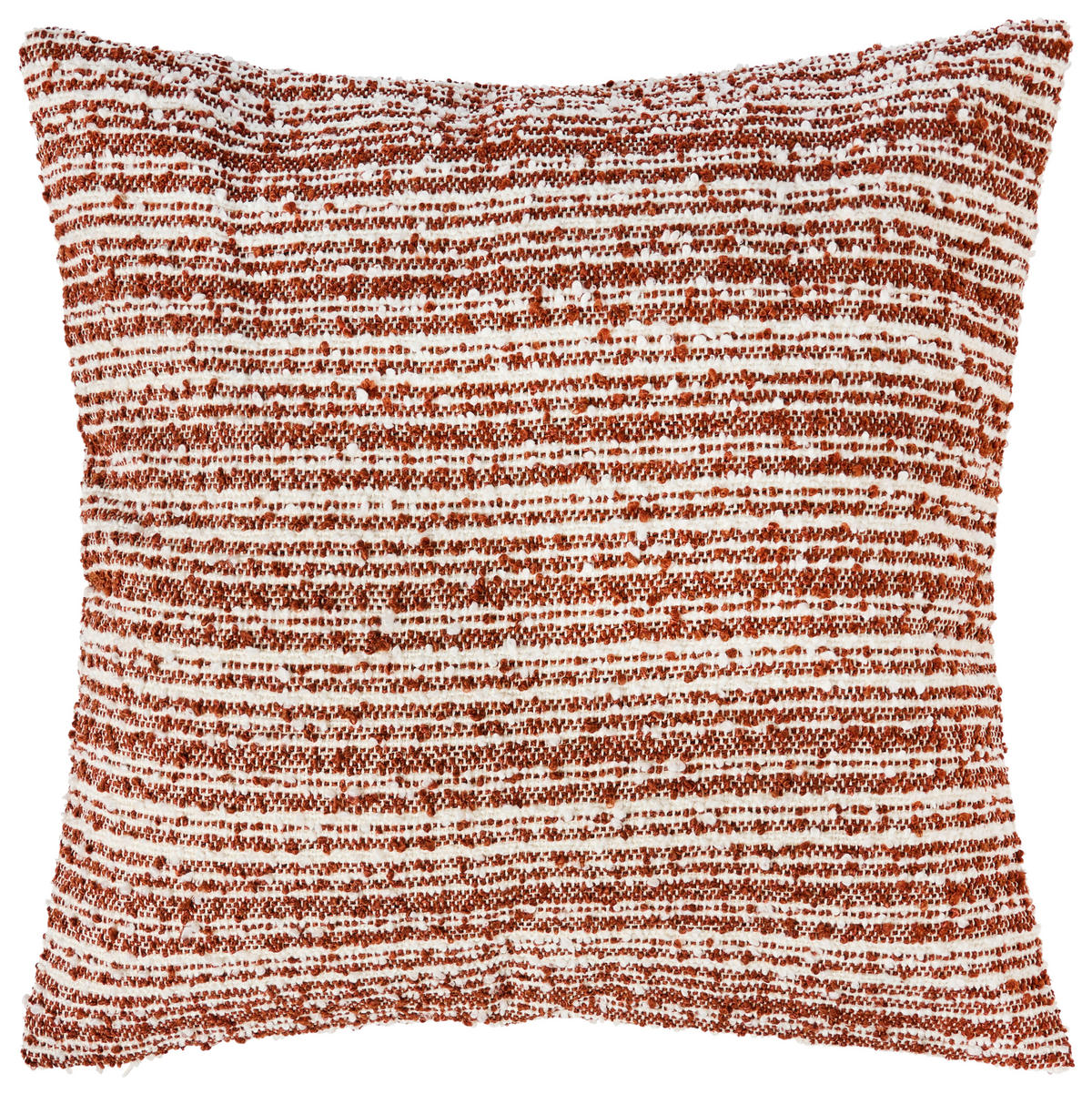 PRYDNADSKUDDE  45/45 cm   - vit/terrakotta, Klassisk, textil (45/45cm) - Novel