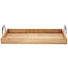 SERVIERTABLETT - Braun/Nickelfarben, LIFESTYLE, Holz/Metall (47/22,5/10cm) - Ambia Home SERVIERTABLETT - Braun/Nickelfarben, LIFESTYLE, Holz/Metall (47/22,5/10cm) - Ambia Home