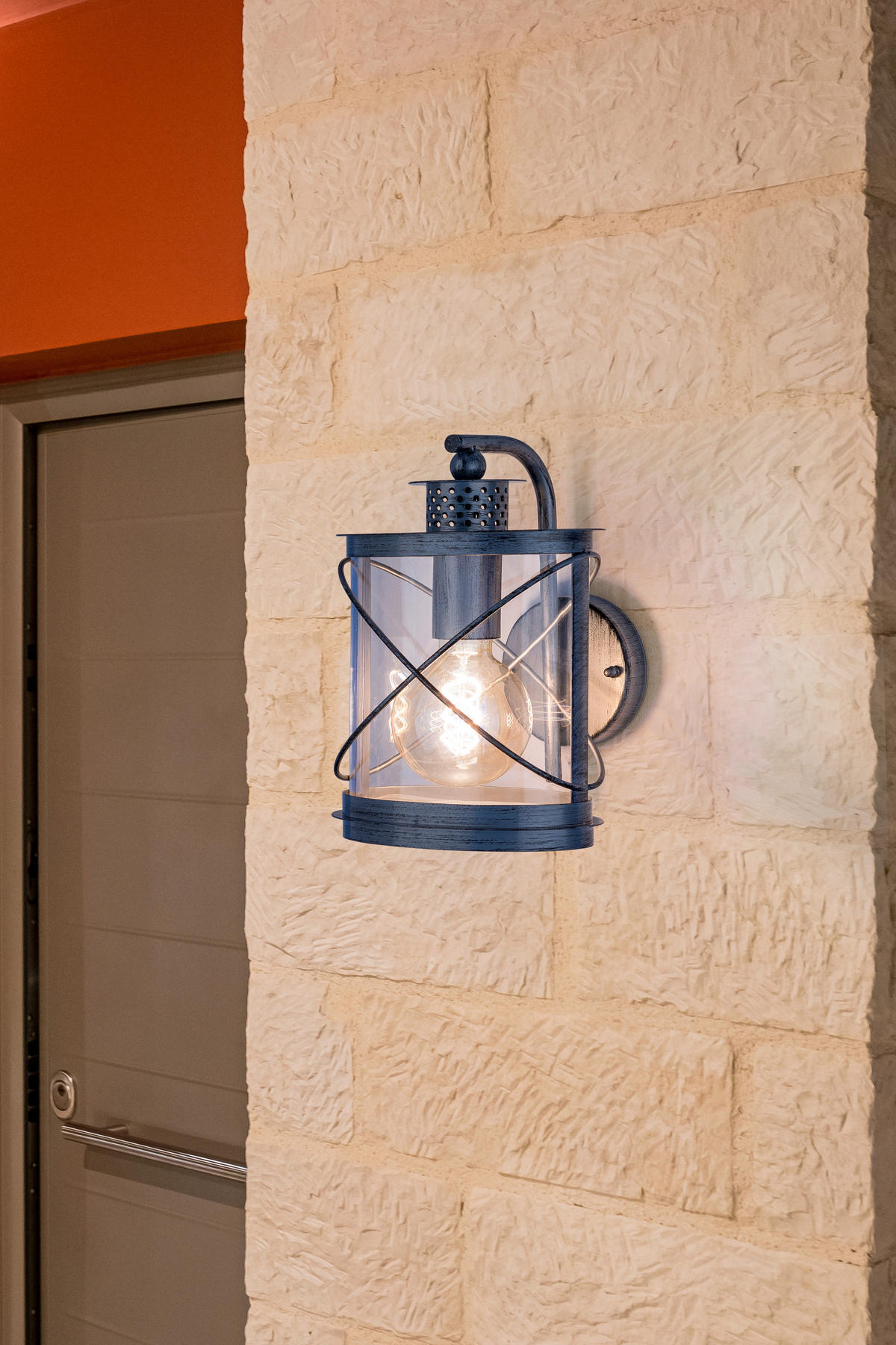 AUßENWANDLEUCHTE 20/20/10 cm  - Silberfarben/Zinkfarben, LIFESTYLE, Kunststoff/Metall (20/20/10cm)