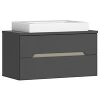 WASCHTISCHKOMBI 80 cm  - Anthrazit/Weiß, MODERN, Keramik/Holzwerkstoff (80cm) - MID.YOU