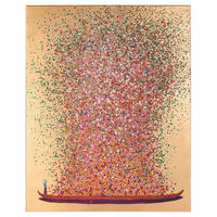 BILD 120/160/4 cm  - Multicolor, LIFESTYLE, Holz/Textil (120/160/4cm) - Ambia Home